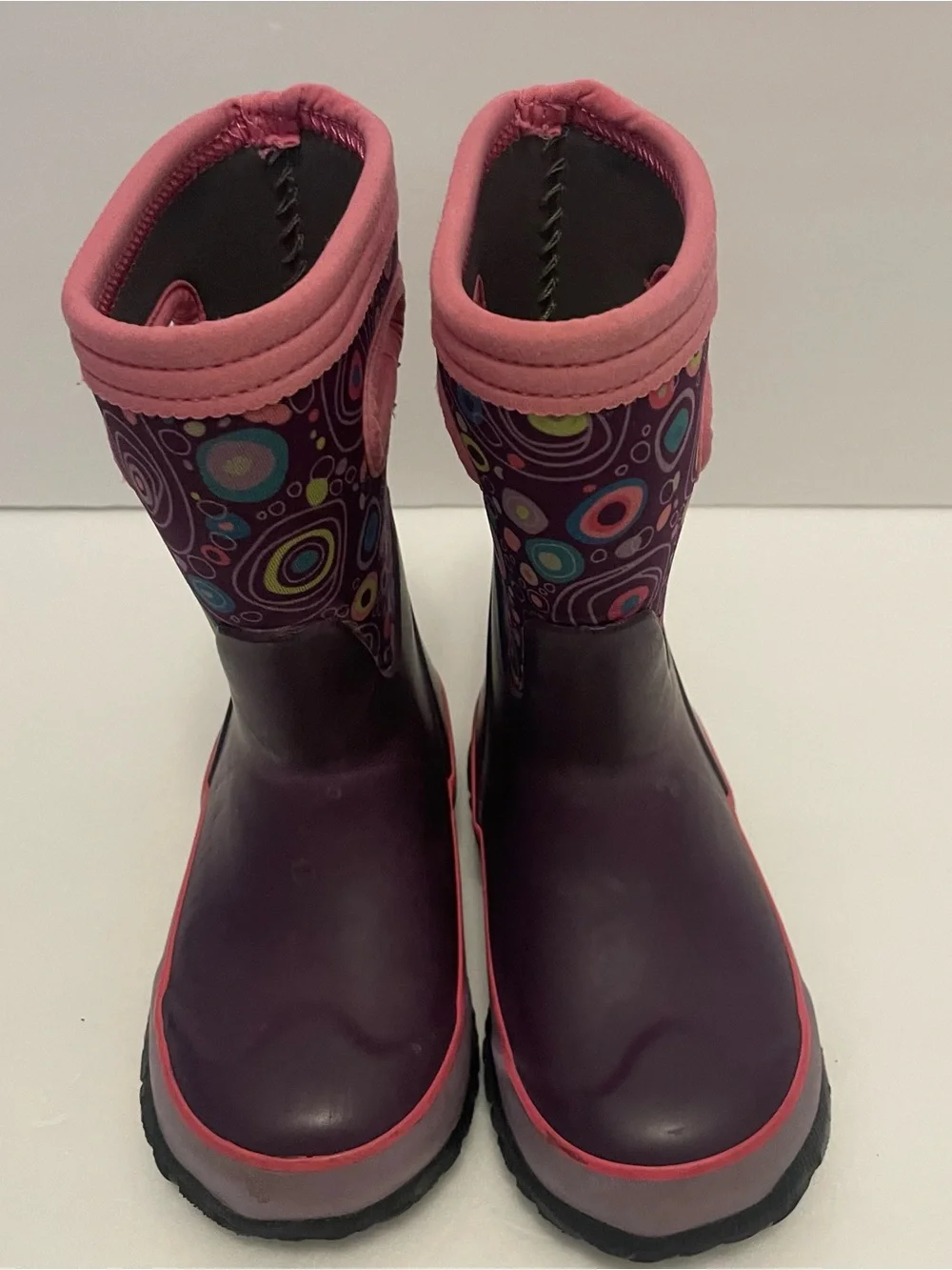 Girls Purple Bogs K Grasp Circle 78661-540 Insulated Waterproof Youth Size 9